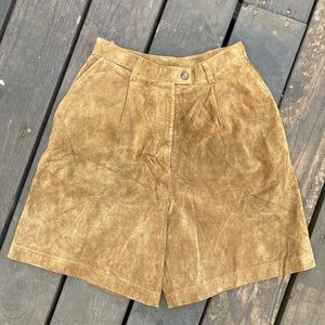 Vintage Lauren by Ralph Lauren Suede Shorts